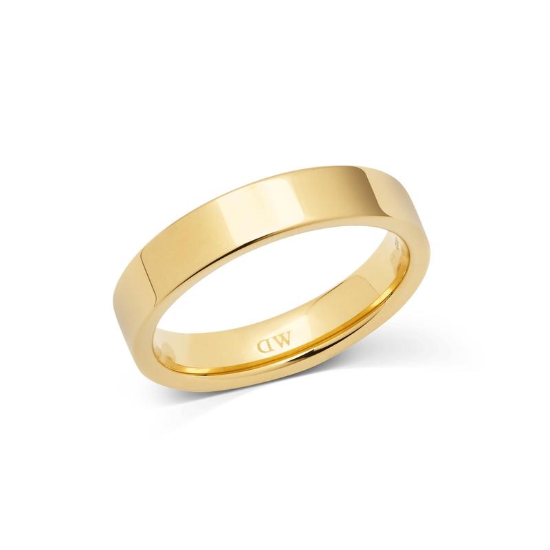 Daniel Wellington Line Polished Gold Ring
