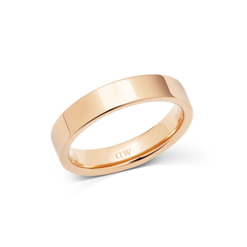 Daniel Wellington Line Polished Rose Gold Ring