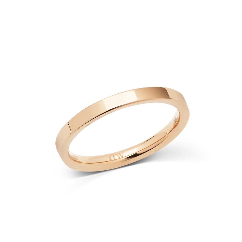 Daniel Wellington Line Polished Rose Gold Ring