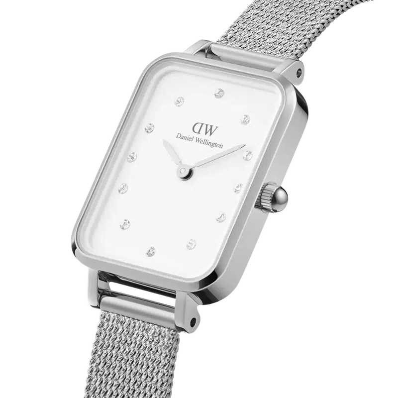 Daniel Wellington Lumine Pressed Sterling Silver Watch 20x26mm