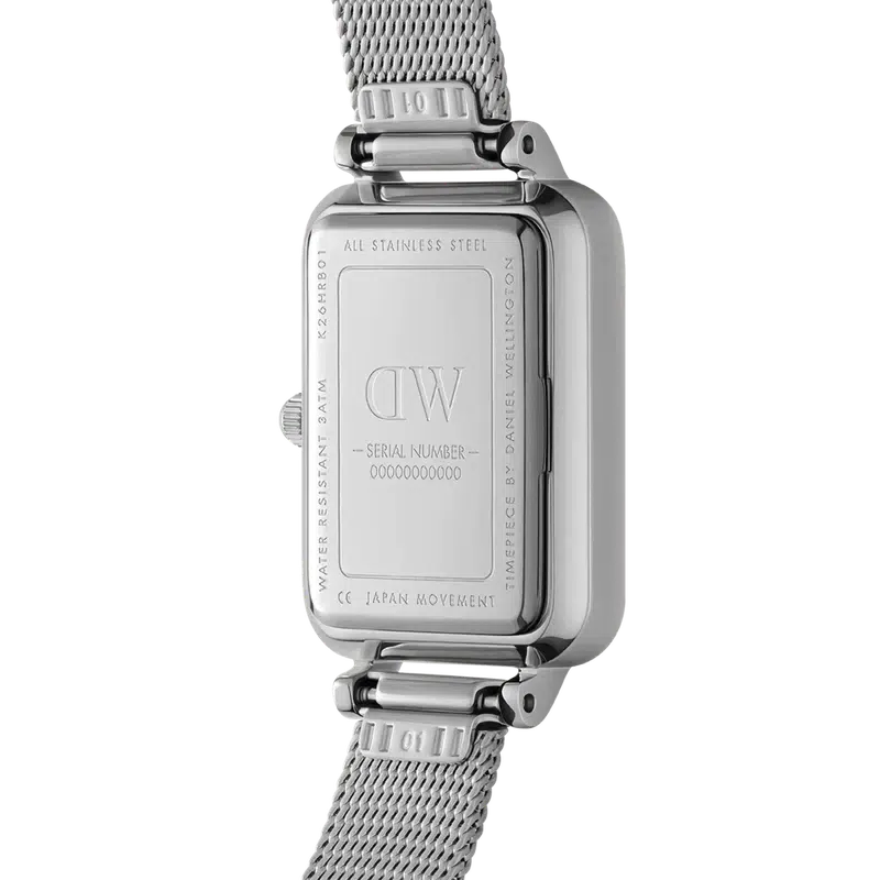 Daniel Wellington Lumine Pressed Sterling Silver Watch 20x26mm