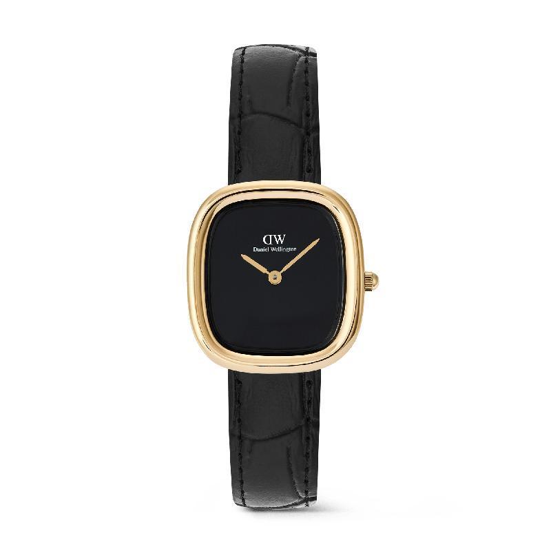 Daniel Wellington Margot Onyx Ceramic Gold Watch