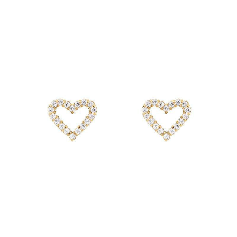 Daniel Wellington Mirelle Heart Gold Earring