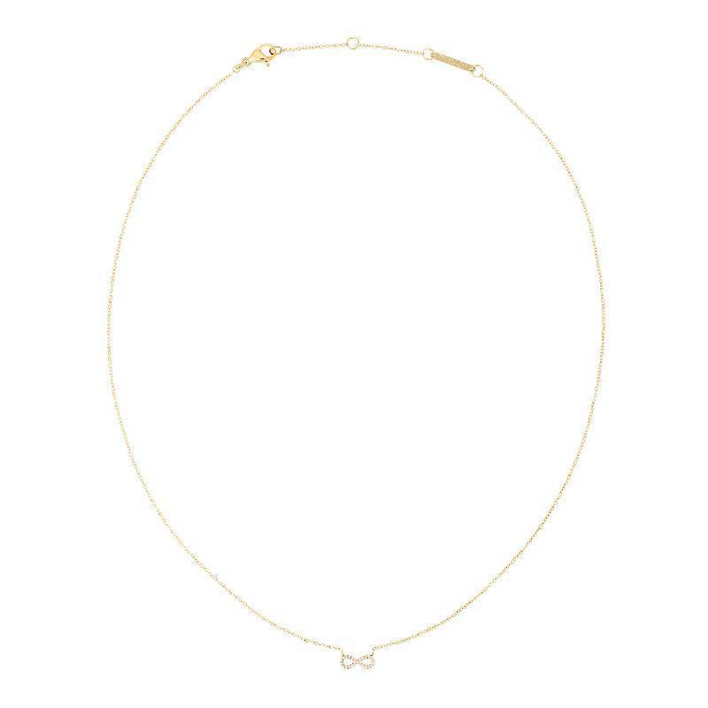 Daniel Wellington Mirelle Infinity Gold Necklace Elegant Minimalist Sparkle Chain