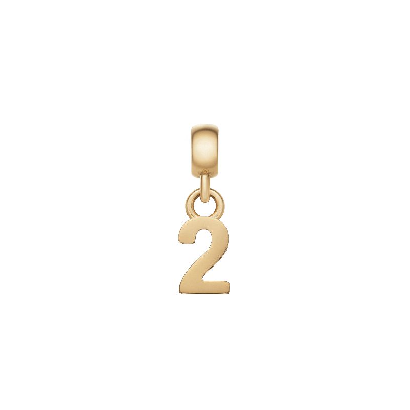 Daniel Wellington Number 2 Charm Gold