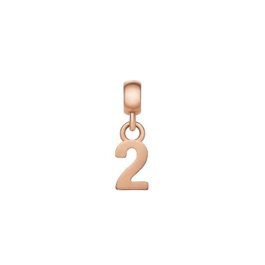 Daniel Wellington Number 2 Charm Rose Gold