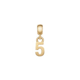 Daniel Wellington Number 5 Charm Gold