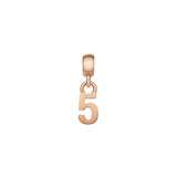 Daniel Wellington Number 5 Charm Rose Gold