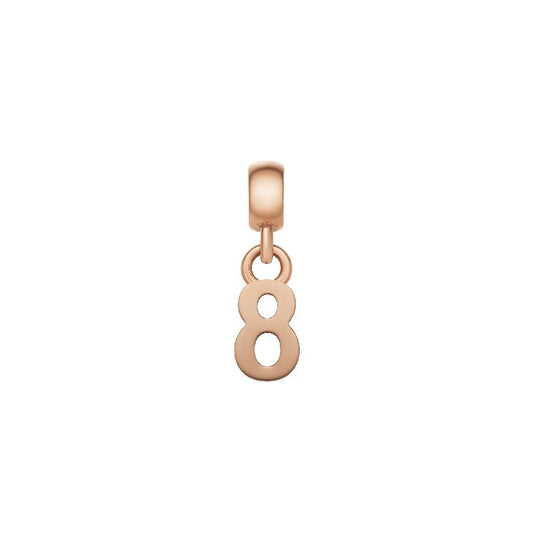 Daniel Wellington Number 8 Charm Rose Gold