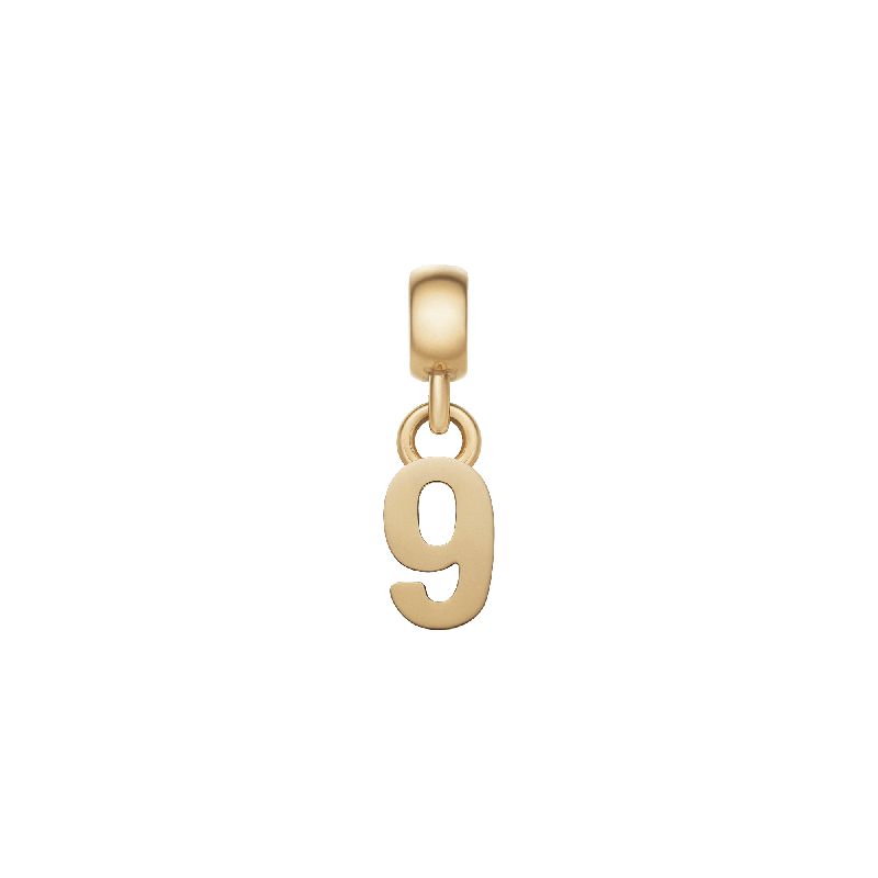 Daniel Wellington Number 9 Charm Gold