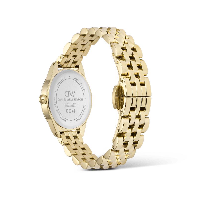 Daniel Wellington Ophelia Mini Beans Link Amber Gold Women's Watch