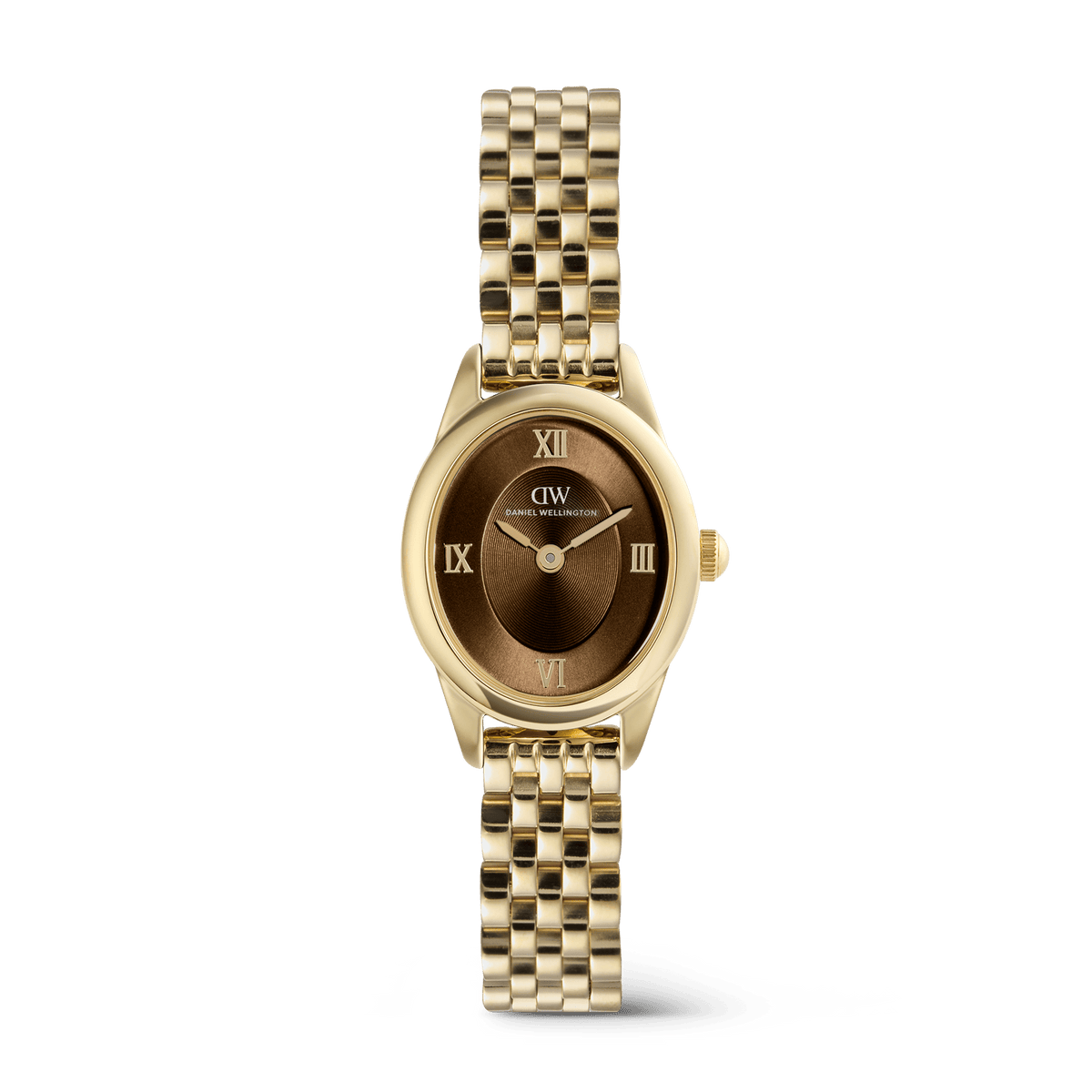 Daniel Wellington Ophelia Mini Beans Link Amber Gold Women's Watch