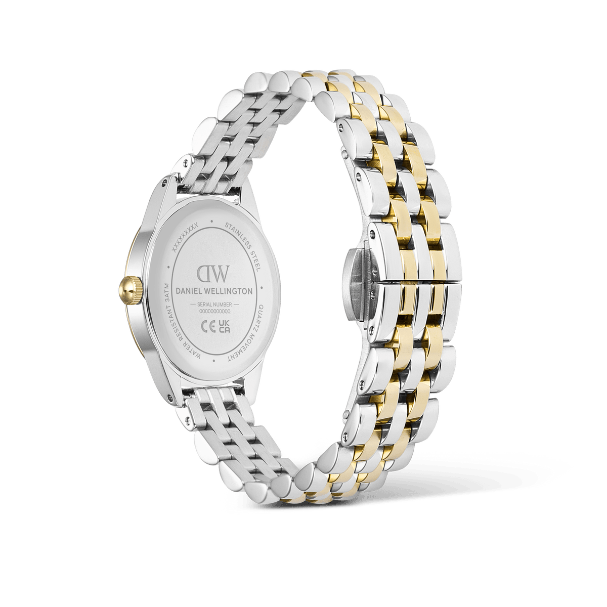 Daniel Wellington Ophelia Mini Beans Link Emerald Two Tone Women's Watch