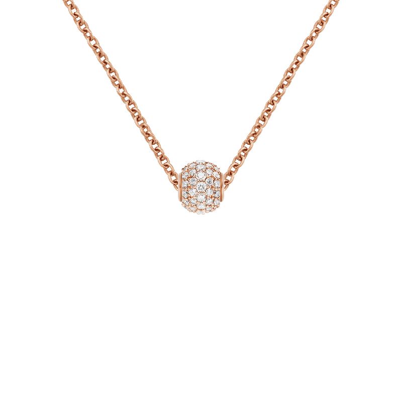 Daniel Wellington PavÃ© Orb White Crystal Charm Rose Gold