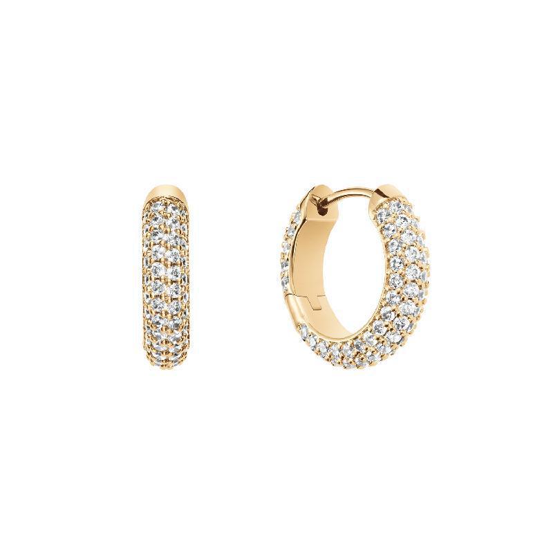 Daniel Wellington Pavé Crystal Earrings Gold