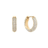 Daniel Wellington Pavé Crystal Earrings Gold