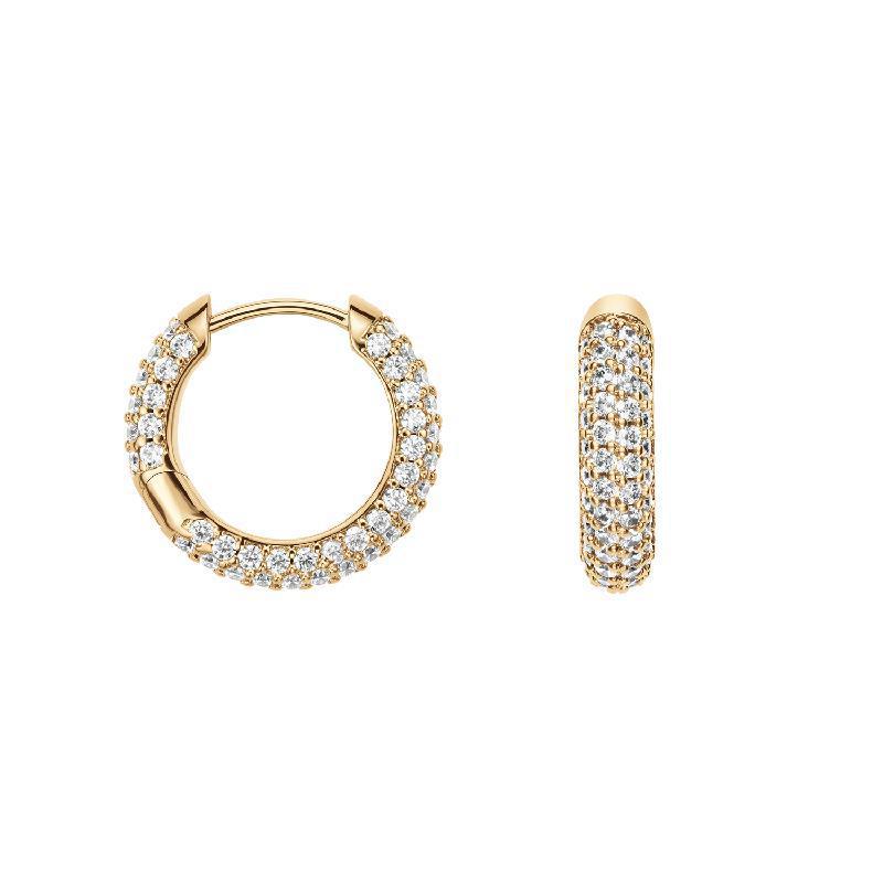 Daniel Wellington Pavé Crystal Earrings Gold