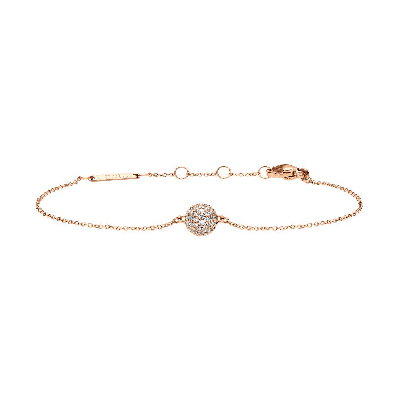 Daniel Wellington Pave Crystal Pendant Bracelet Rose Gold