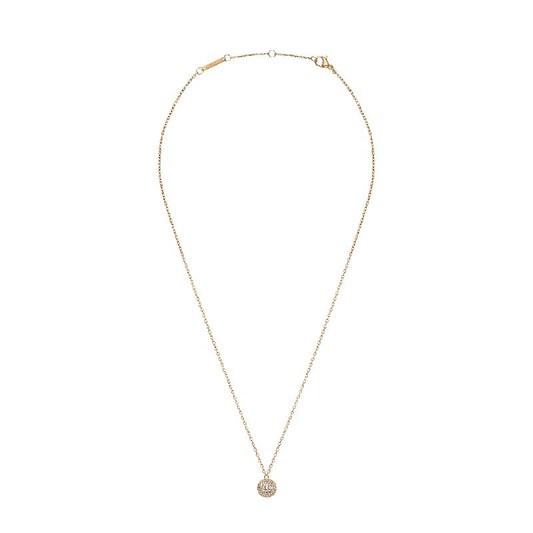 Daniel Wellington Pave Crystal Pendant Necklace Gold