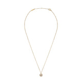 Daniel Wellington Pave Crystal Pendant Necklace Gold