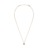 Daniel Wellington Pave Crystal Pendant Necklace Rose Gold