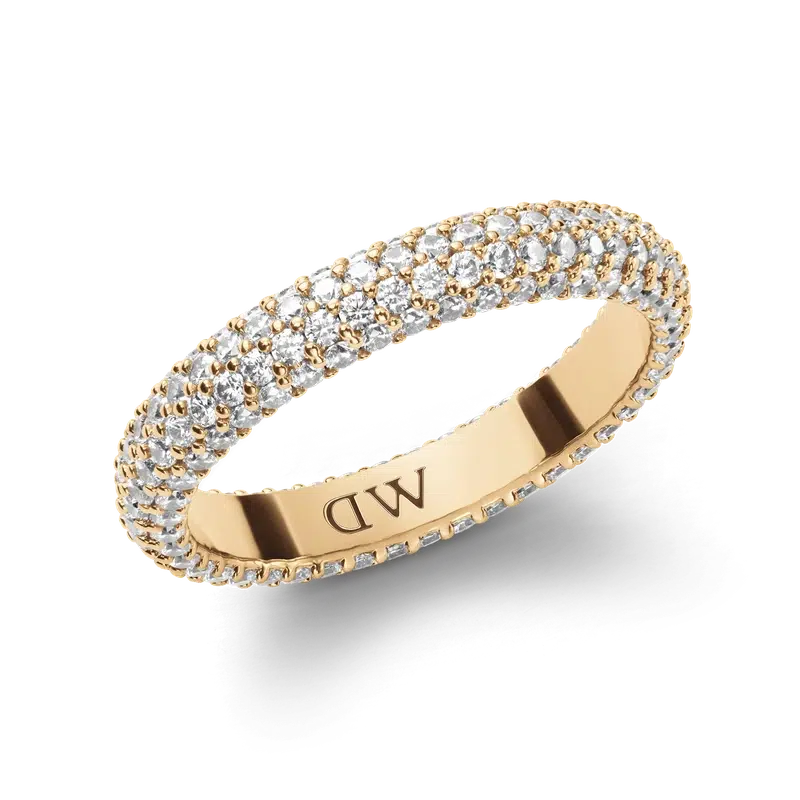 Daniel Wellington Pave Crystal Ring Gold