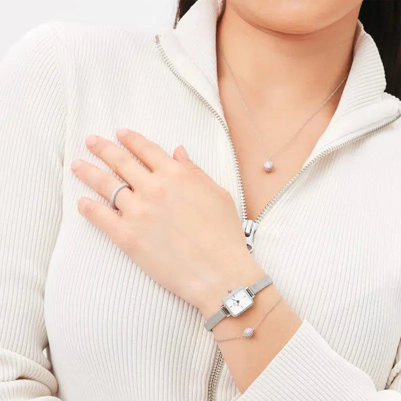 Daniel Wellington Pave Crystal Ring Silver