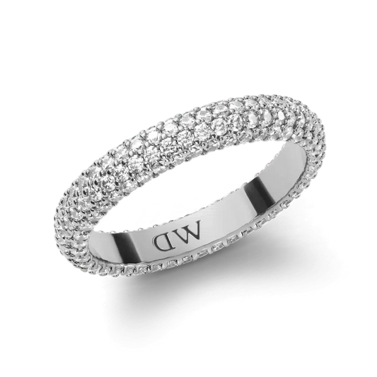 Daniel Wellington Pave Crystal Ring Silver