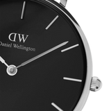 Daniel Wellington Petite Ashfield Silver Black Watch 28mm