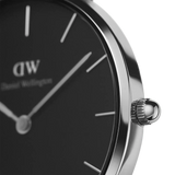 Daniel Wellington Petite Ashfield Silver Black Watch 28mm