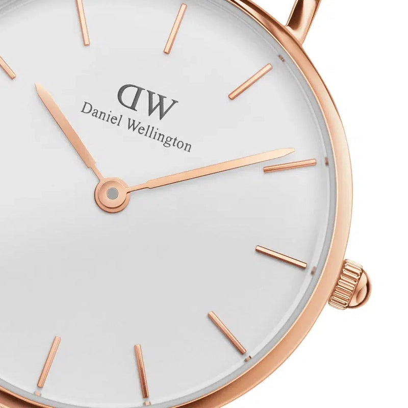 Daniel Wellington Petite Durham Rose Gold Eggshell White 28mm Watch
