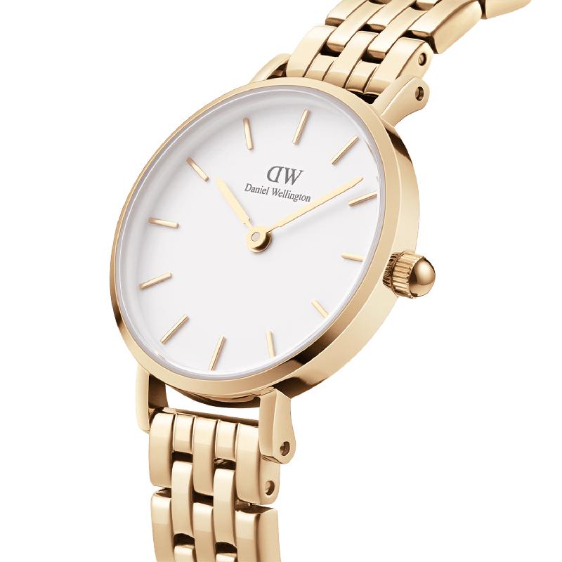 Daniel Wellington Petite Lumine 5-Link Ever Gold 28mm Watch