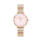 Daniel Wellington Petite Lumine 5-Link Pink Mother of Pearl Rose Gold 28mm Watch