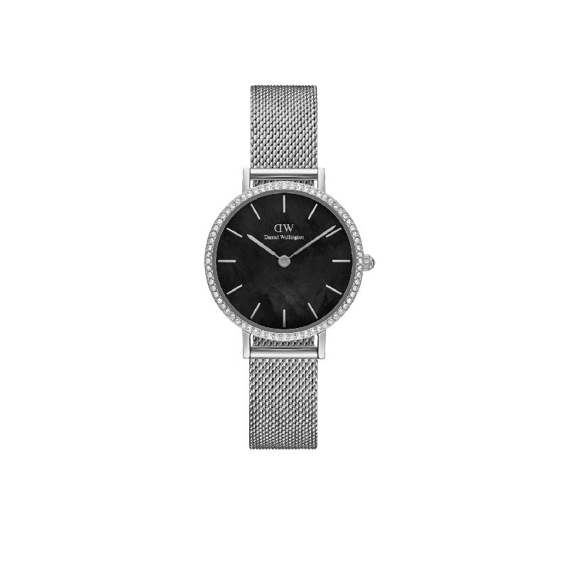 Daniel Wellington Petite Lumine Bezel Sterling Black MOP 28mm