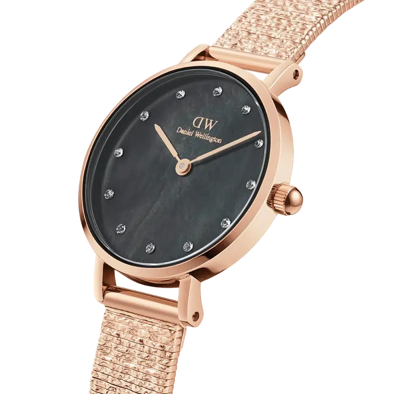 Daniel Wellington Petite Lumine Pressed Piano Rose Gold Watch 28mm