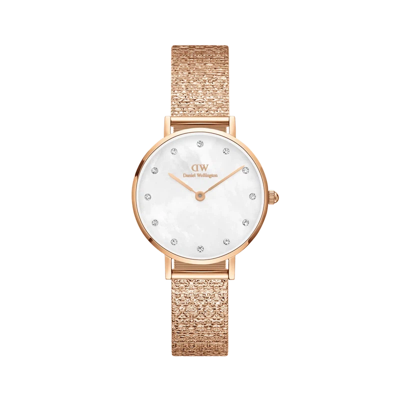 Daniel Wellington Petite Lumine Pressed Piano Rose Gold Watch 28mm