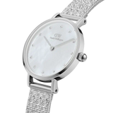 Daniel Wellington Petite Lumine Pressed Piano Silver Watch 28mm