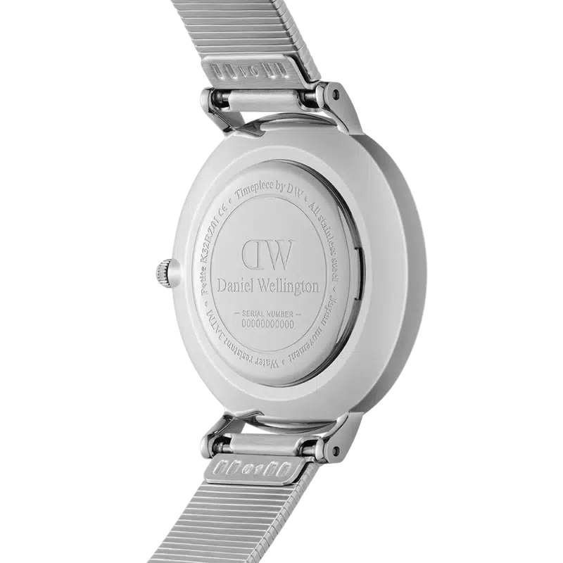 Daniel Wellington Petite Lumine Pressed Piano Silver Watch 28mm