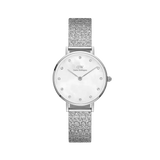 Daniel Wellington Petite Lumine Pressed Piano Silver Watch 28mm