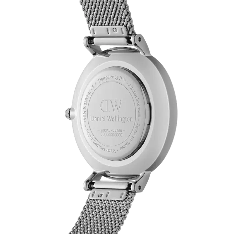 Daniel Wellington Petite Lumine Pressed Sterling Silver Watch 28mm