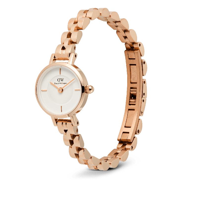 Daniel Wellington Petite Mini Arch 3-Link Rose Gold Watch
