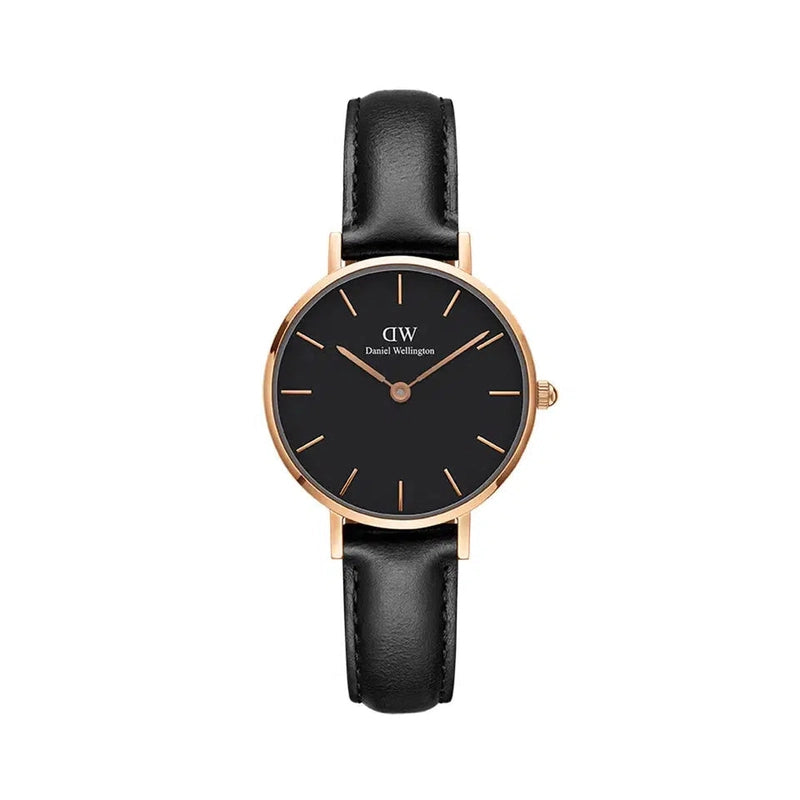 Daniel Wellington Petite Sheffield Rose Gold Black 28mm Watch