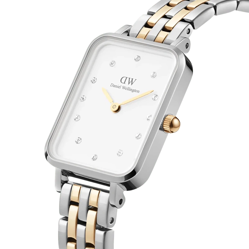 Daniel Wellington Quadro Lumine 5-link two-tone Watch 20x26mm