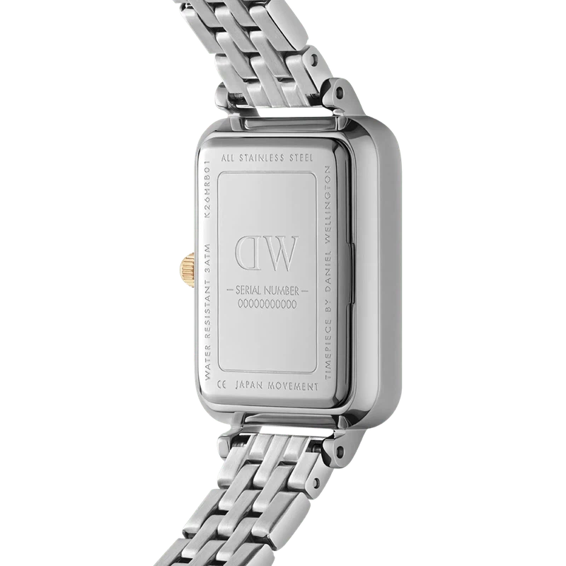 Daniel Wellington Quadro Lumine 5-link two-tone Watch 20x26mm