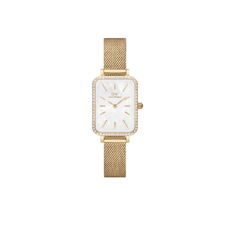 Daniel Wellington Quadro Lumine Bezel Ever Gold MOP 26mm