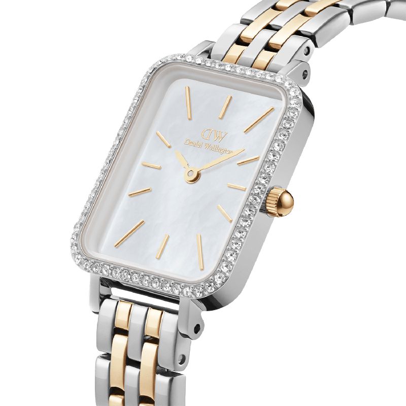Daniel Wellington Quadro Lumine Bezel Two-Tone MOP 26mm