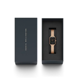 Daniel Wellington Quadro Lumine Pressed Piano Rose Gold Watch 20x26mm