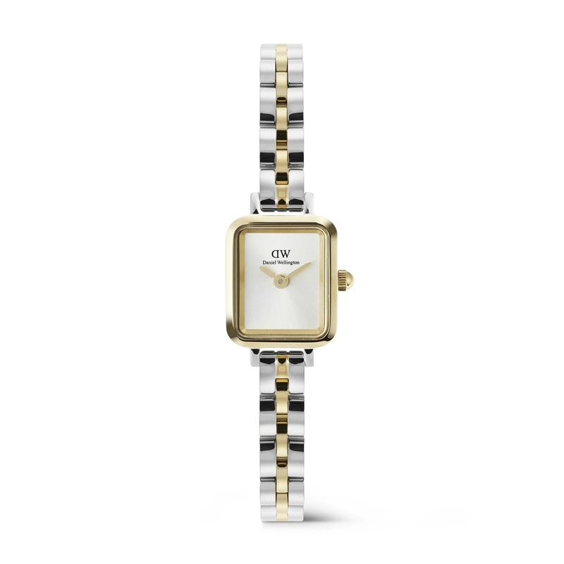 Daniel Wellington Quadro Mini Arch 3-Link Two Tone Gold Watch