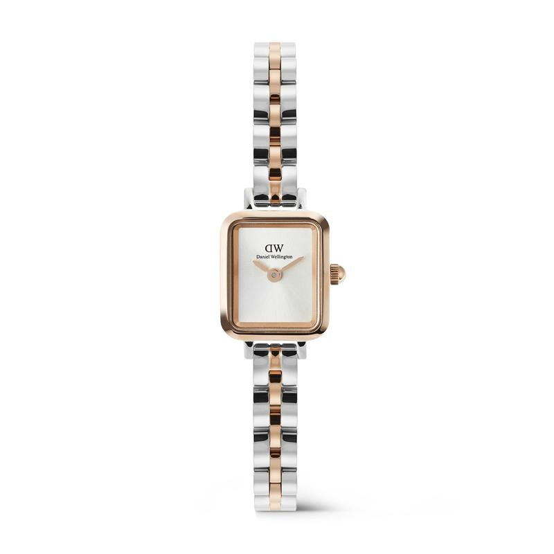 Daniel Wellington Quadro Mini Arch 3-Link Two Tone Rose Gold Watch