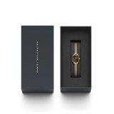 Daniel Wellington Quadro Mini Evergold Amber Rose Gold Watch 15.4x18.2mm